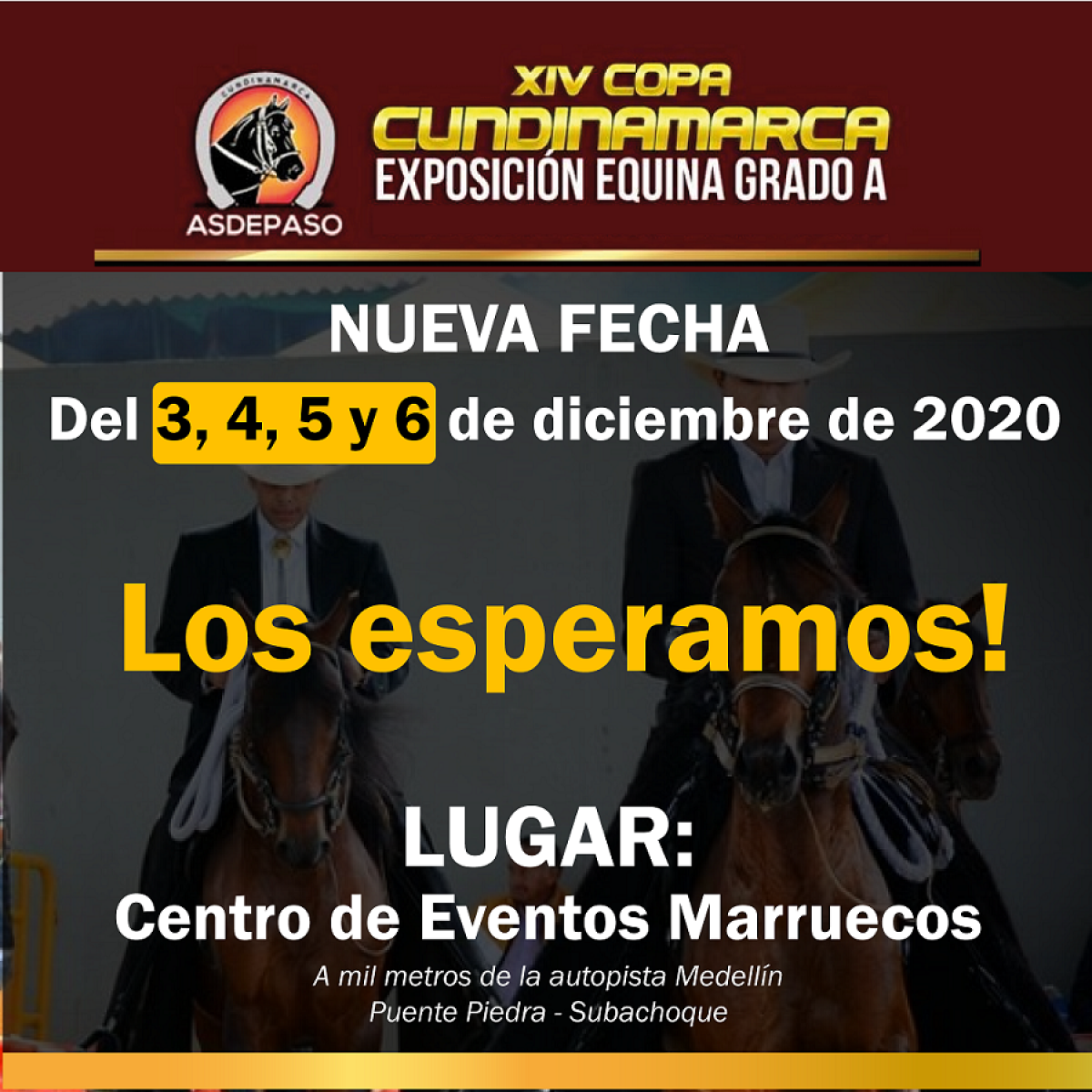NUEVA SEDE Y FECHA DE LA COPA CUNDINAMARCA 2020