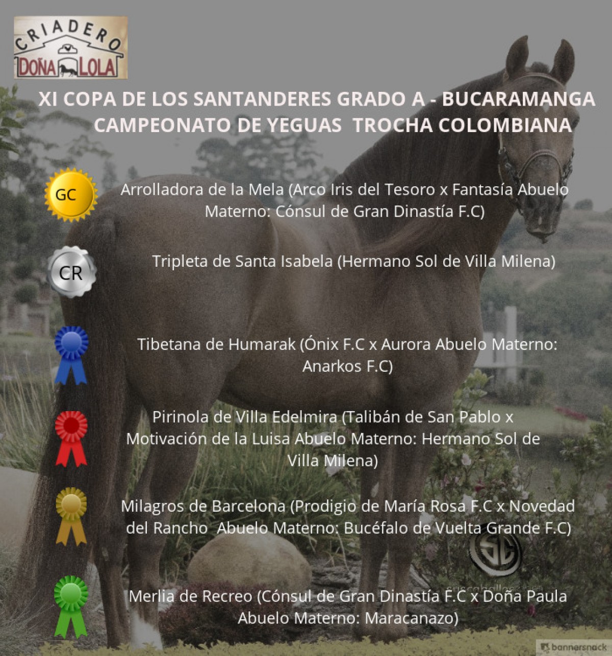 VÍDEO: Arrolladora Campeona, Tripleta Reservada, Trocha Colombiana, Bucaramanga