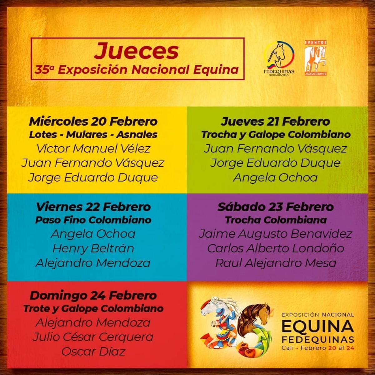 Jueces Y Cuerpo Técnico de la Nacional 2019
