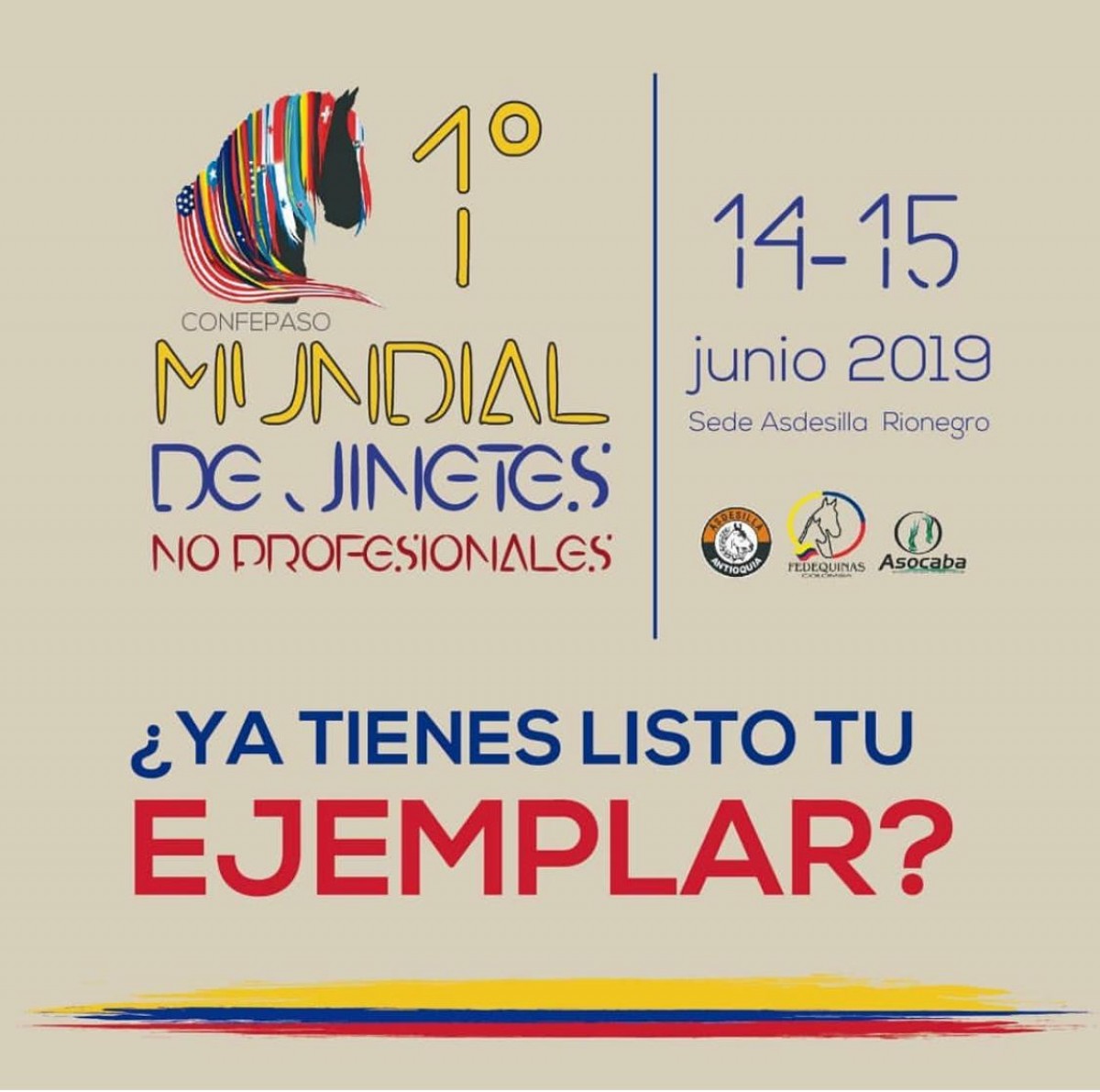 1ra Mundial De Jinetes No Profesionales, 14 y 15 de Junio