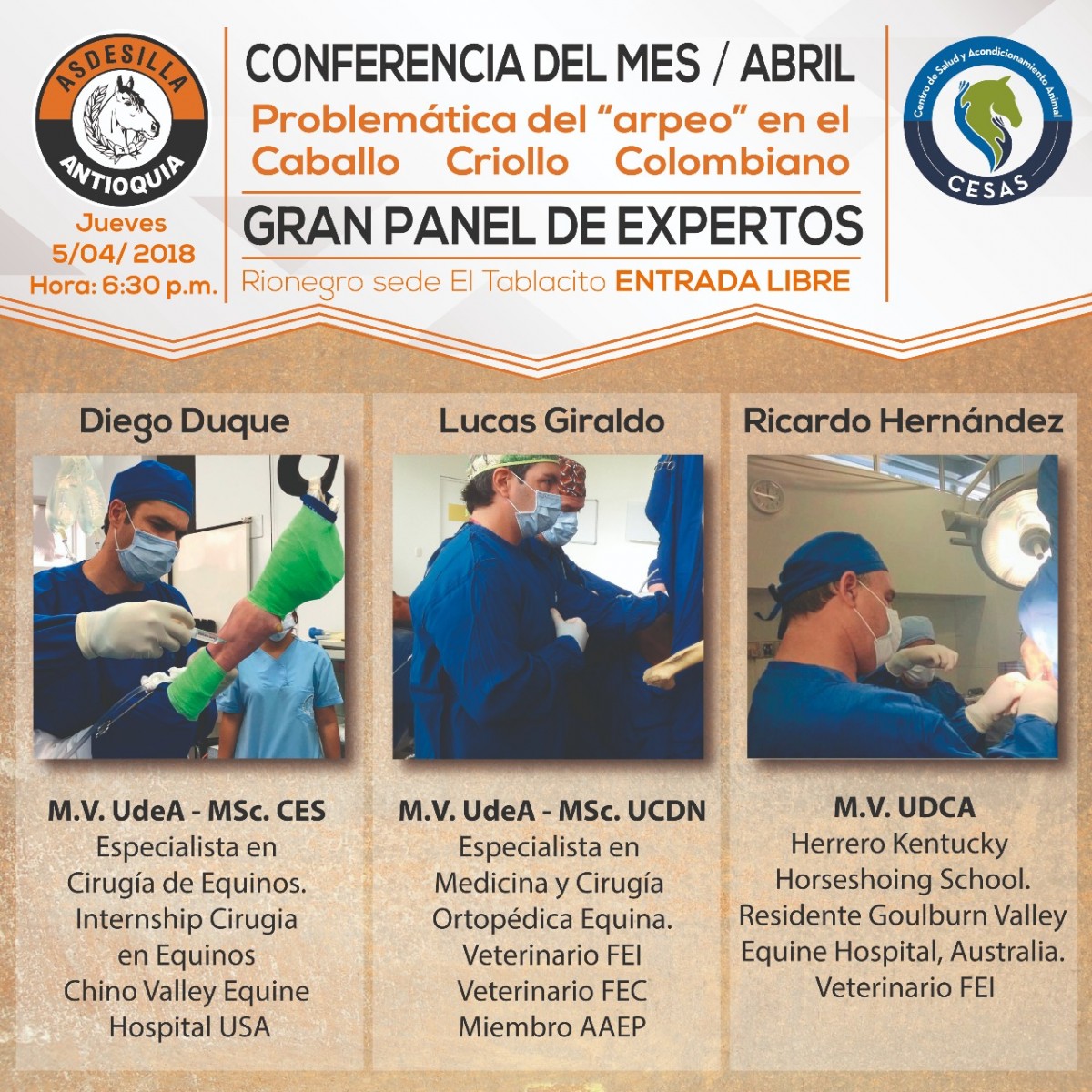 Conferencia Problemática Del Arpeo En El CCC, 5 DE Abril En Asdesilla